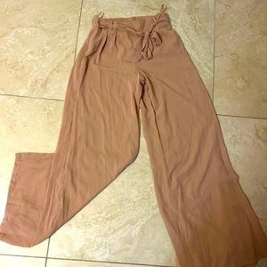 High elastic cream pantsuit -NEW